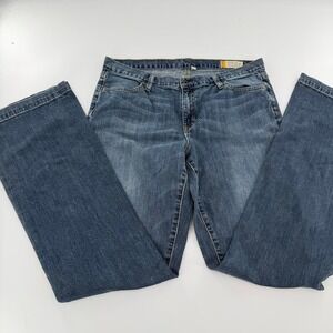 Gap Jeans Long and Lean Flare 2000s Womens 14XLTall Medium Tint Blue 488528-00-2